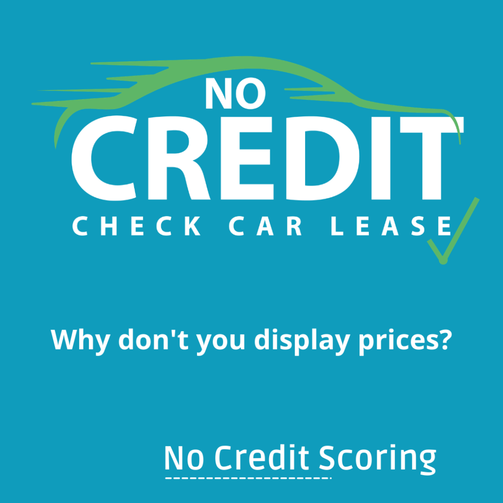 Why dont you display prices for bad car lease deals